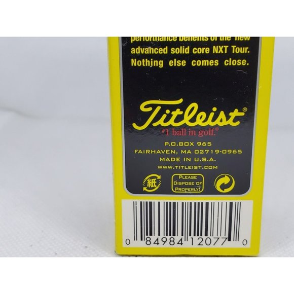 Score Big: Titleist NXT Tour Golf Balls 3-Pack for Ultimate Swing Success! - Picture 5 of 8